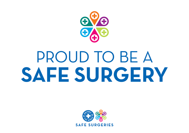 Proud to be a Safe Surgery photo sign 1